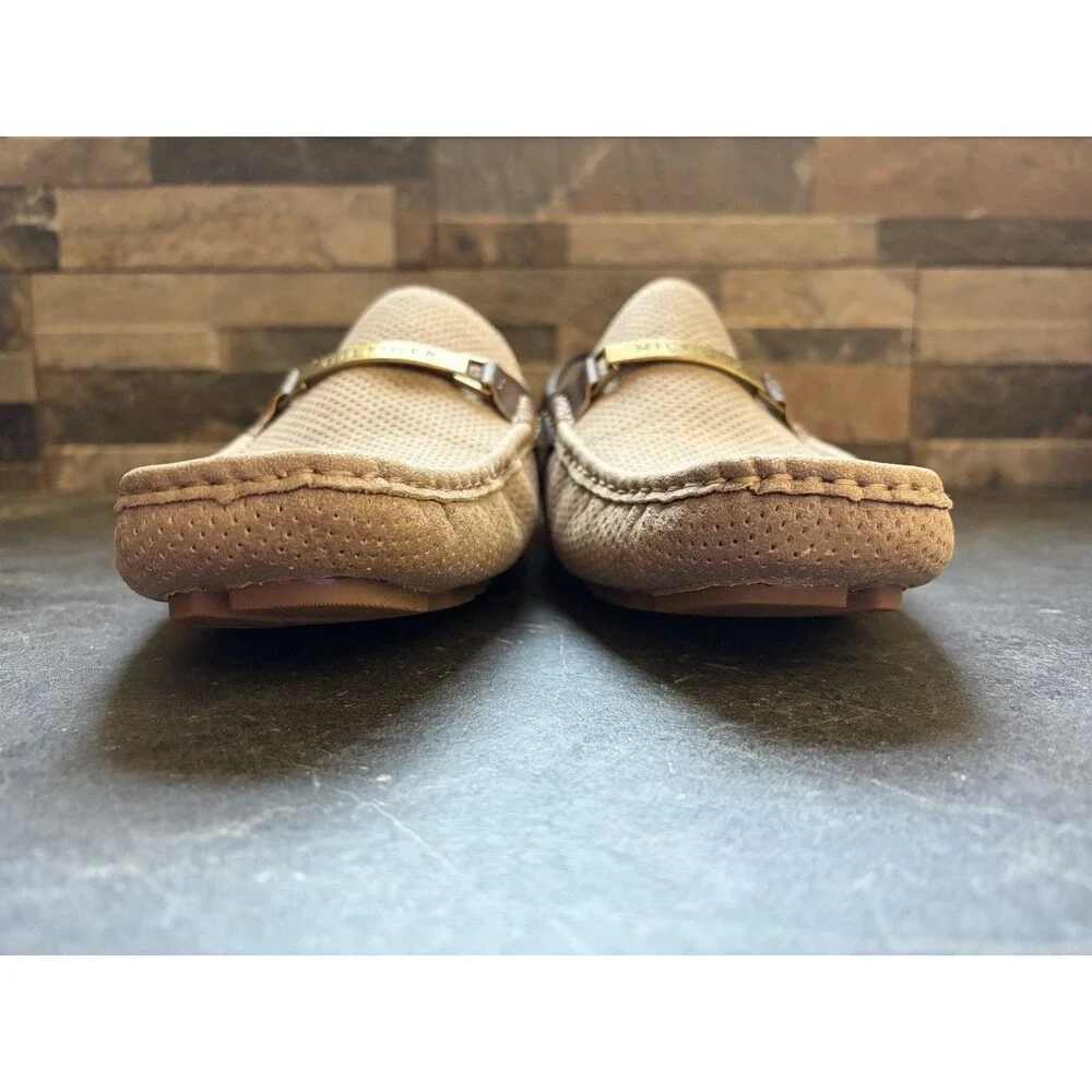 Tommy Hilfiger Aaron Mens 10 M Driving Shoes Brown Moc Toe Slip On Casual Loafer